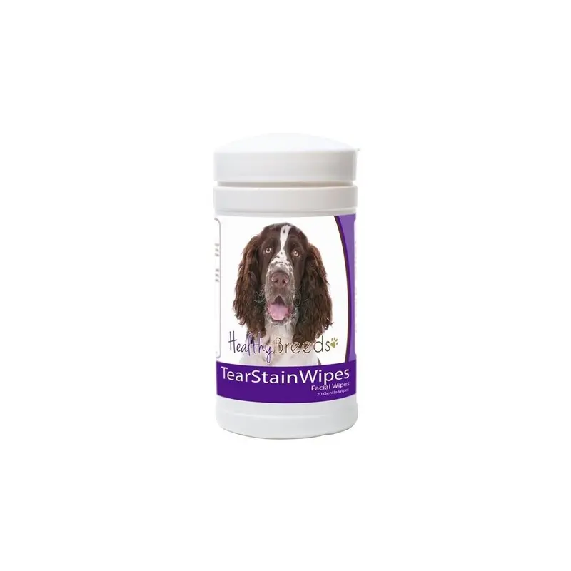 Pamperedpets English Springer Spaniel Tear Stain Wipes
