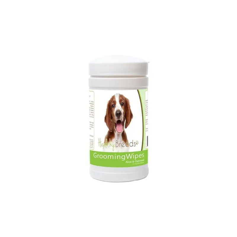 Pamperedpets Welsh Springer Spaniel Grooming Wipes - 70 Count