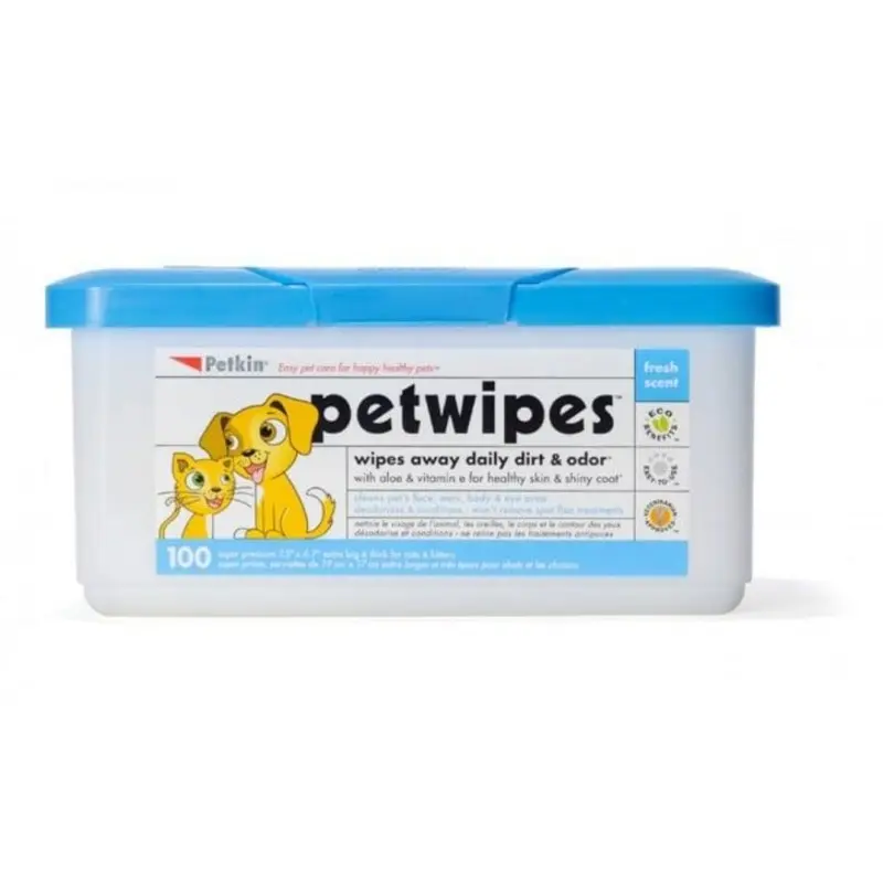 Petkin Pet Wipes Pack Of 100 Large