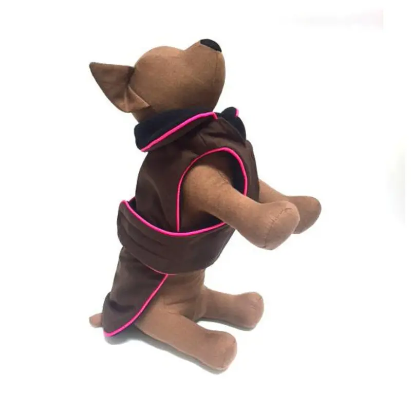 Zoomies Classic Coat  - Coffee/Hotpink
