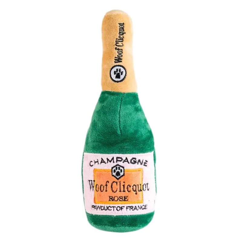 Woof Clicquot Rose Champagne Toy