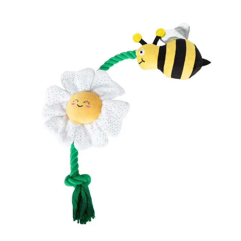 BEE & FLOWER ROPE TOY
