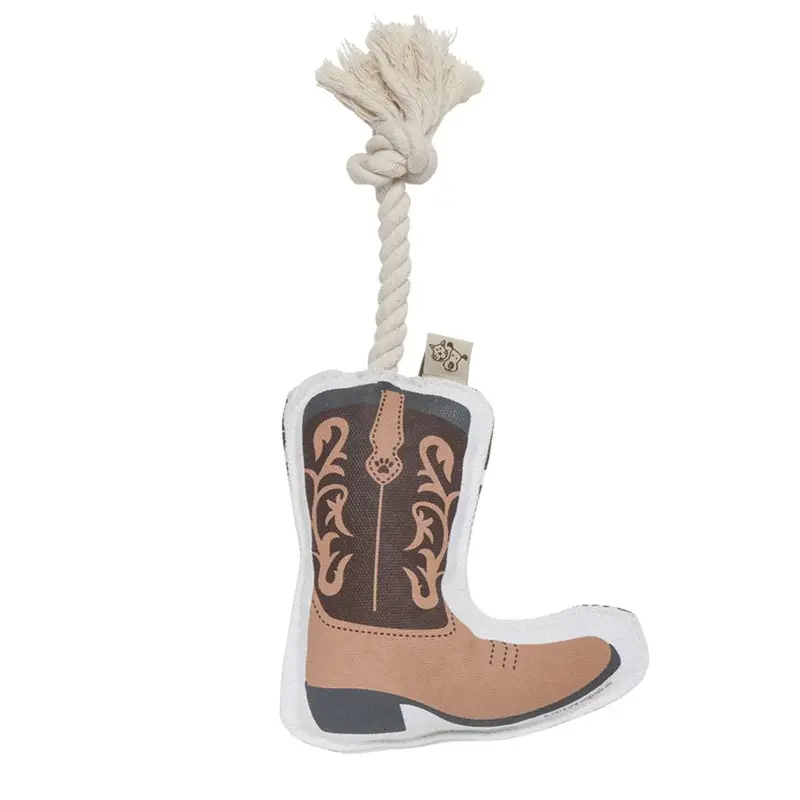 Cowboy Boot Rope Toy