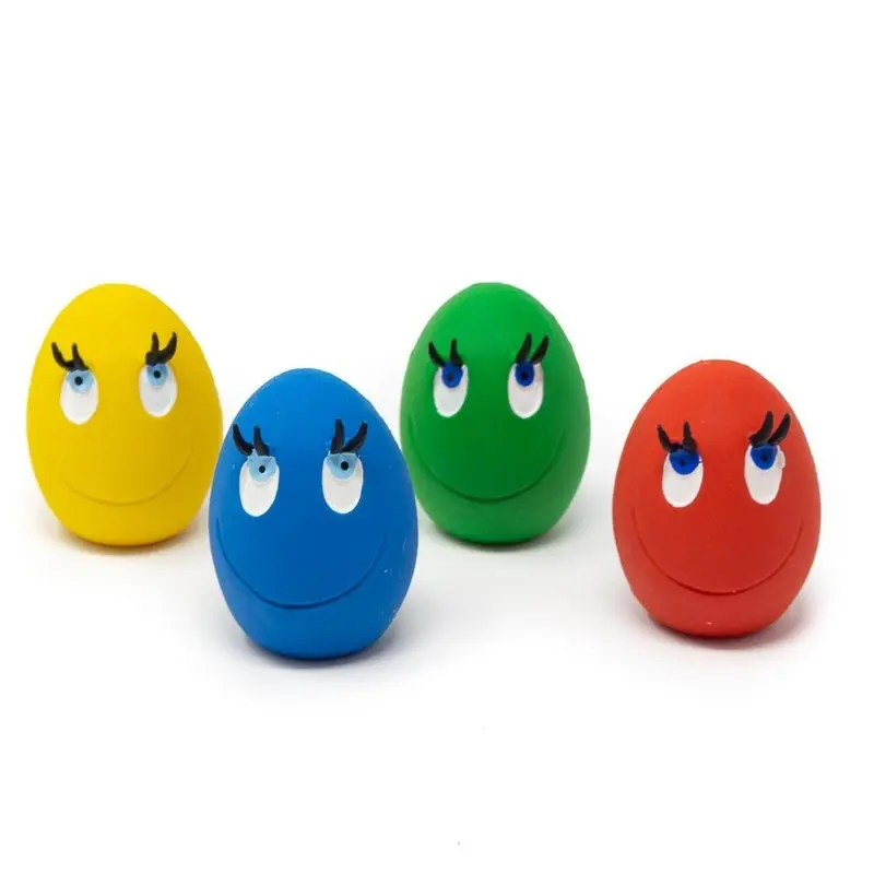 Smiley Squeaky Egg Toy
