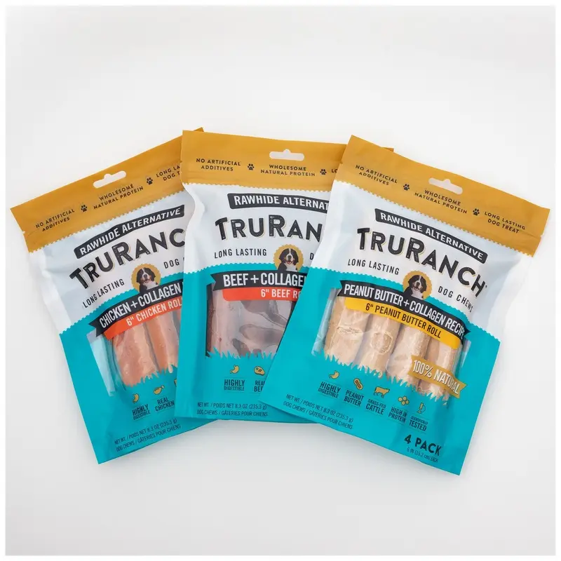 TruRanch 6" Collagen Roll - 4 Pack