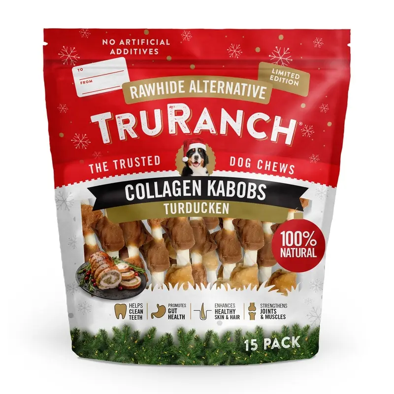 TruRanch Collagen Turkey Duck Chicken Kabob Dog Chews