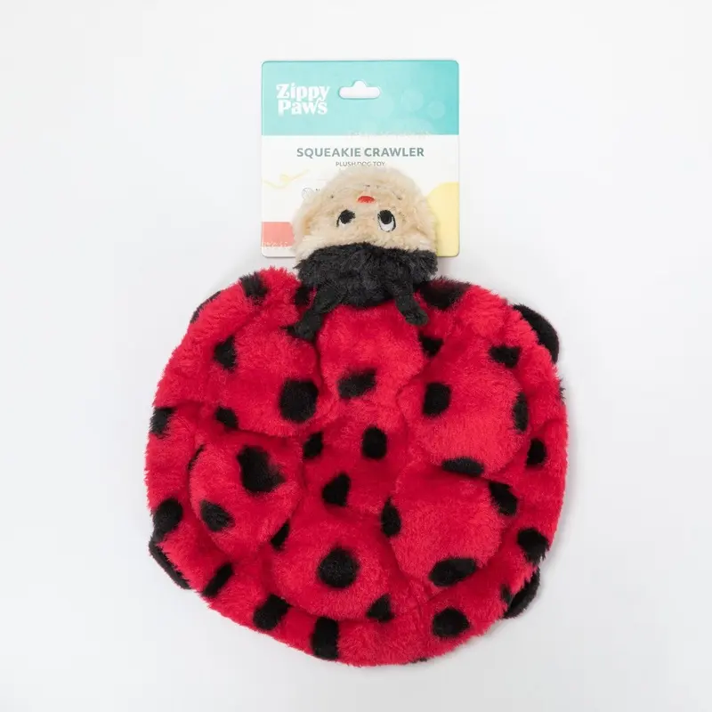 Zippy Paws Squeakie Crawlers - Betsey the Ladybug