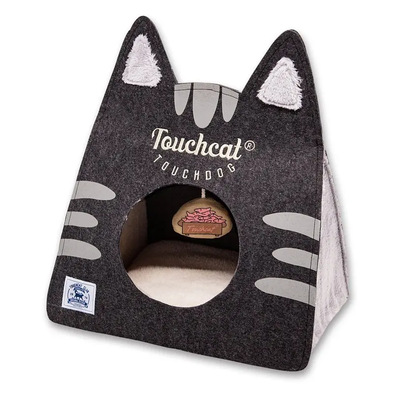 Touchcat Kitty Ears On-The-Go Collapsible Cat Bed
