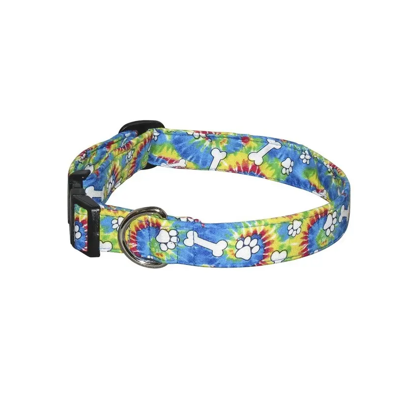 Tie-Dye Hippie Dog Collar