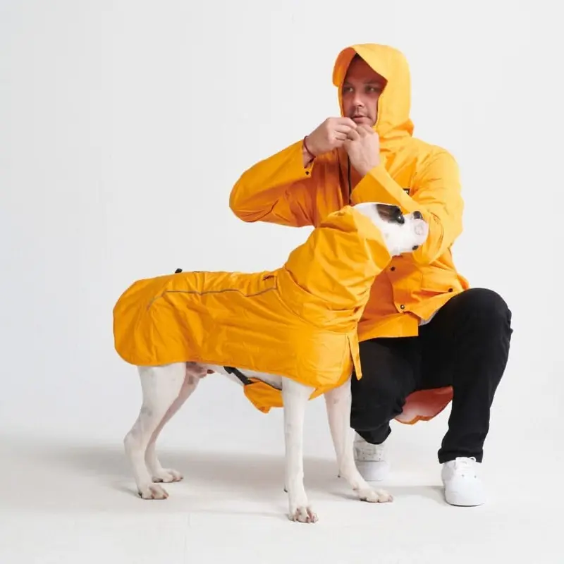 Breatheshield Human Raincoat - Mustard Yellow