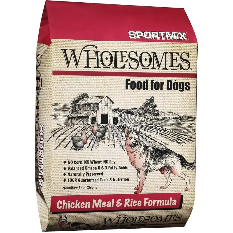 SPORTMiX Wholesomes Chicken Meal & Rice Recipe Dry Dog Food