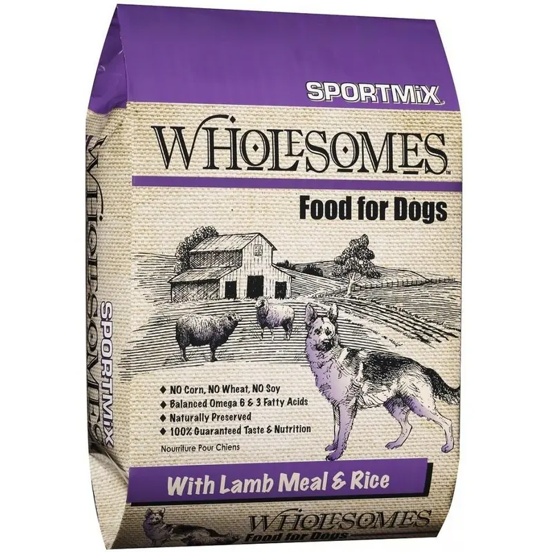 SPORTMiX Wholesomes Lamb Meal & Rice Recipe Dry Dog Food