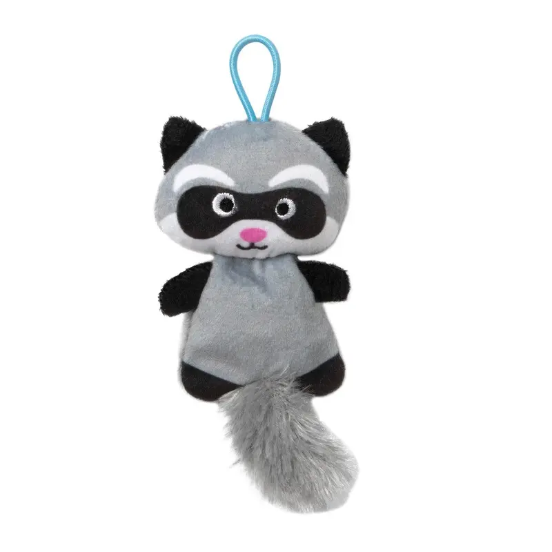 Mat Cat Slingshot Critter Raccoon Catnip Plush Toy