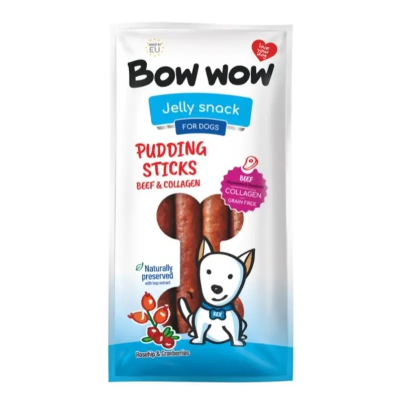 Pudding Sticks for Dogs - Beef & Collagen (Pack of 6)