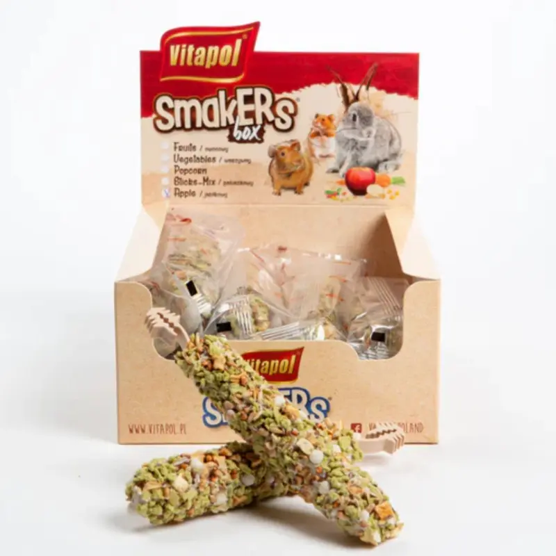 Vitapol Smakers Animal Apple Treats for Small Animals (12 Pack)