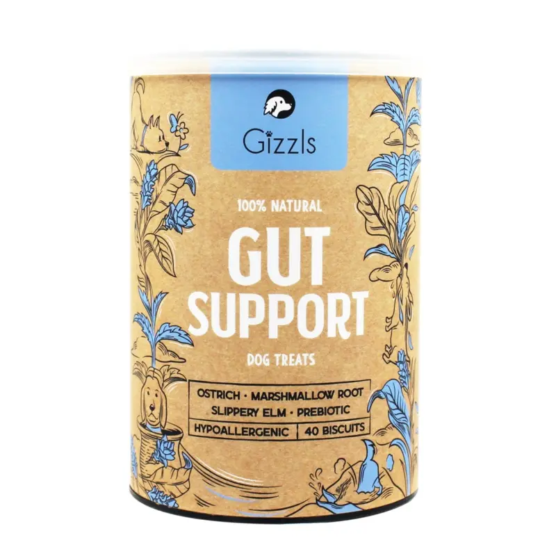 Gizzls Botanicals Gut Support Dog Biscuits (40 treats)
