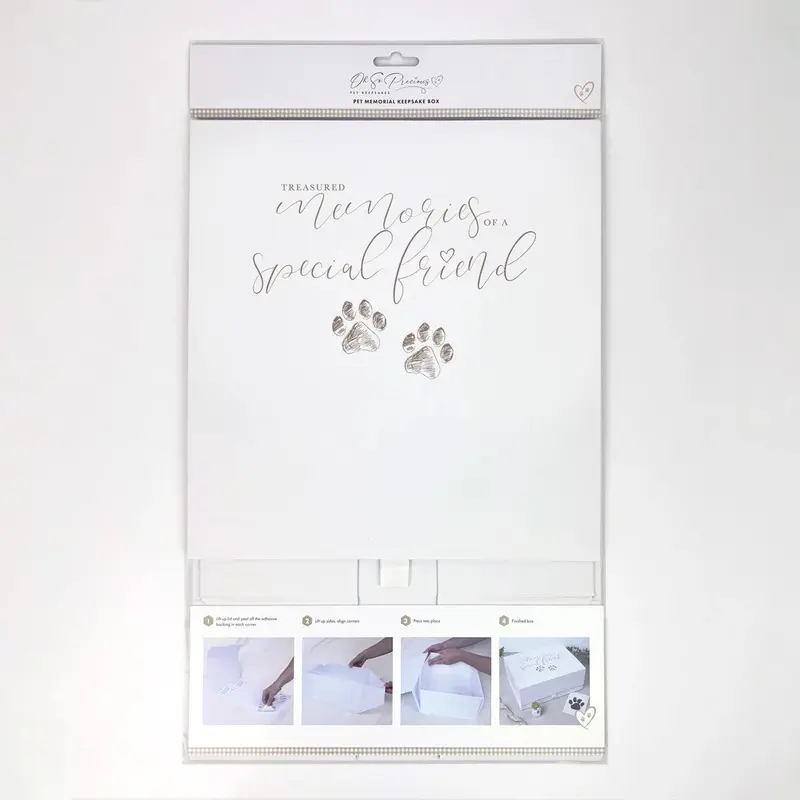 Treasured Memories Pet Memorial Keepsake Box