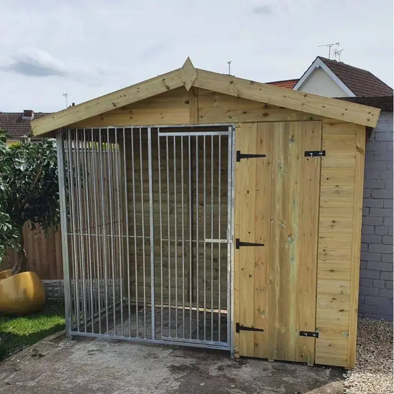 Benchmark Dog Kennel - Single 12 x 4ft, Premium Wood Range
