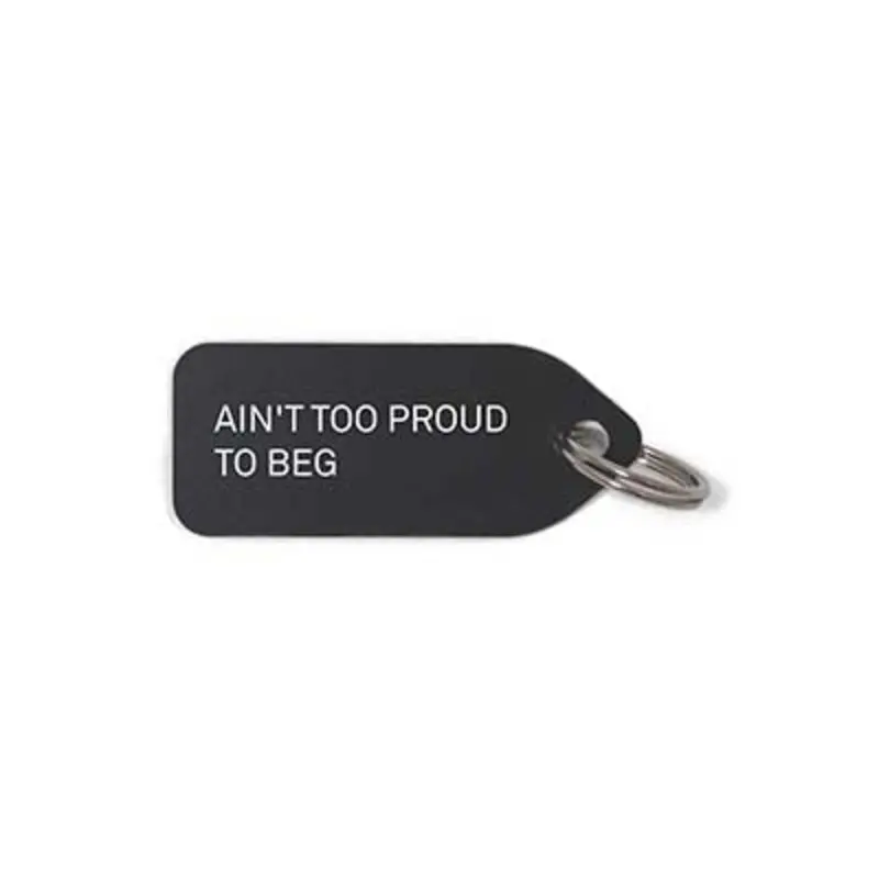 'Ain't Too Proud To Beg' Dog Collar Charm