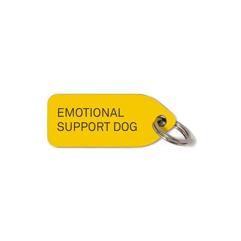 'Emotional Support Dog' Dog Collar Charm
