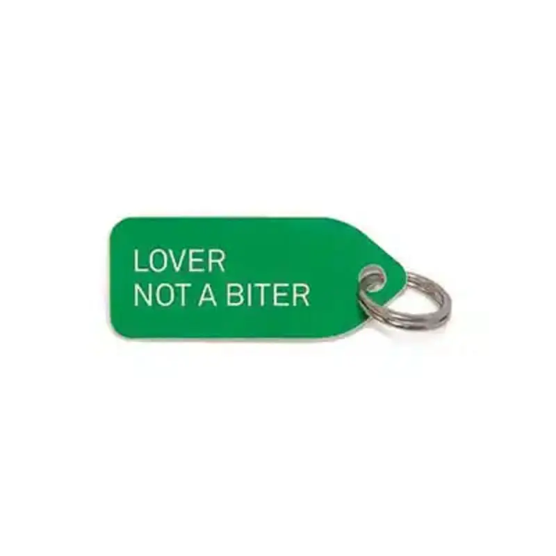 'Lover Not A Biter' Dog Collar Charm