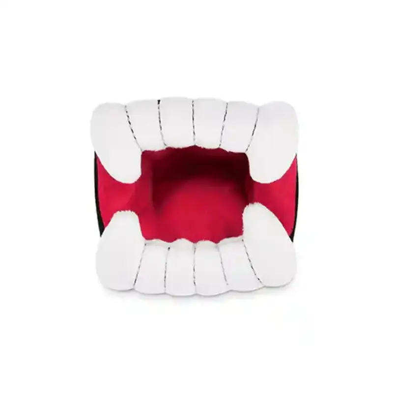 Squeaky Vampire Fangs Crinkle Dog Toy