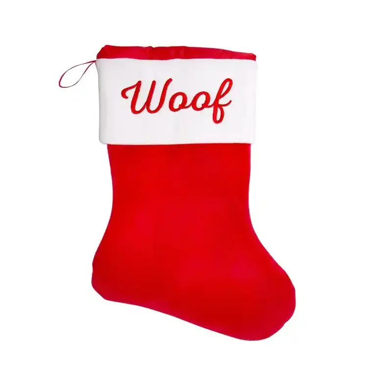 'Woof' Dog Christmas Stocking