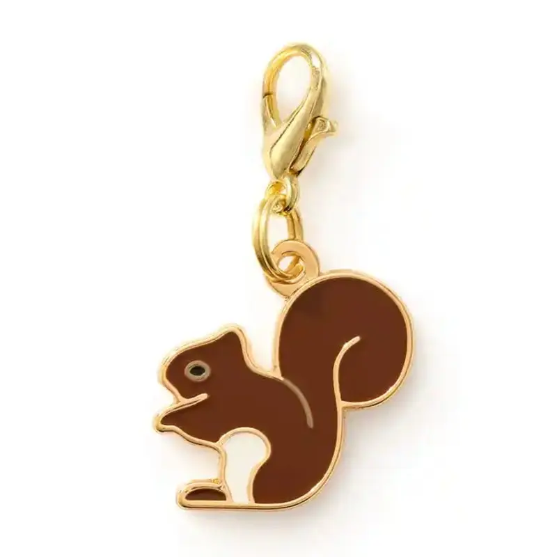 Squirrel Dog Collar Charm