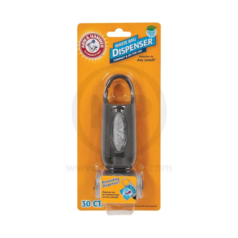 Arm & Hammer Dispenser & Disposable Waste Bags Assorted One Size 30 Count