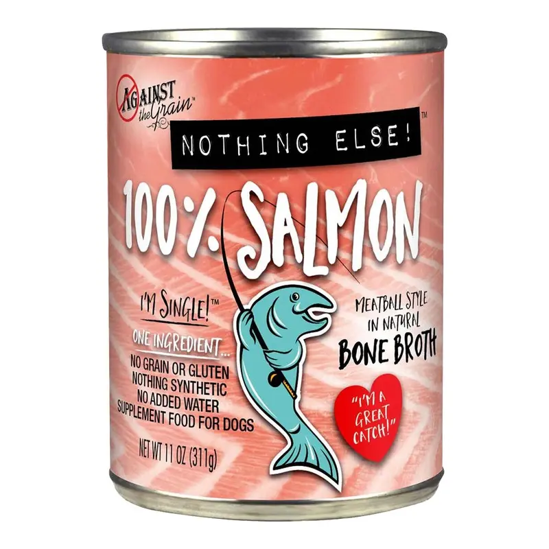 Against the Grain Nothing Else 100% One Ingredient Adult Wet Dog Food Salmon 11-oz