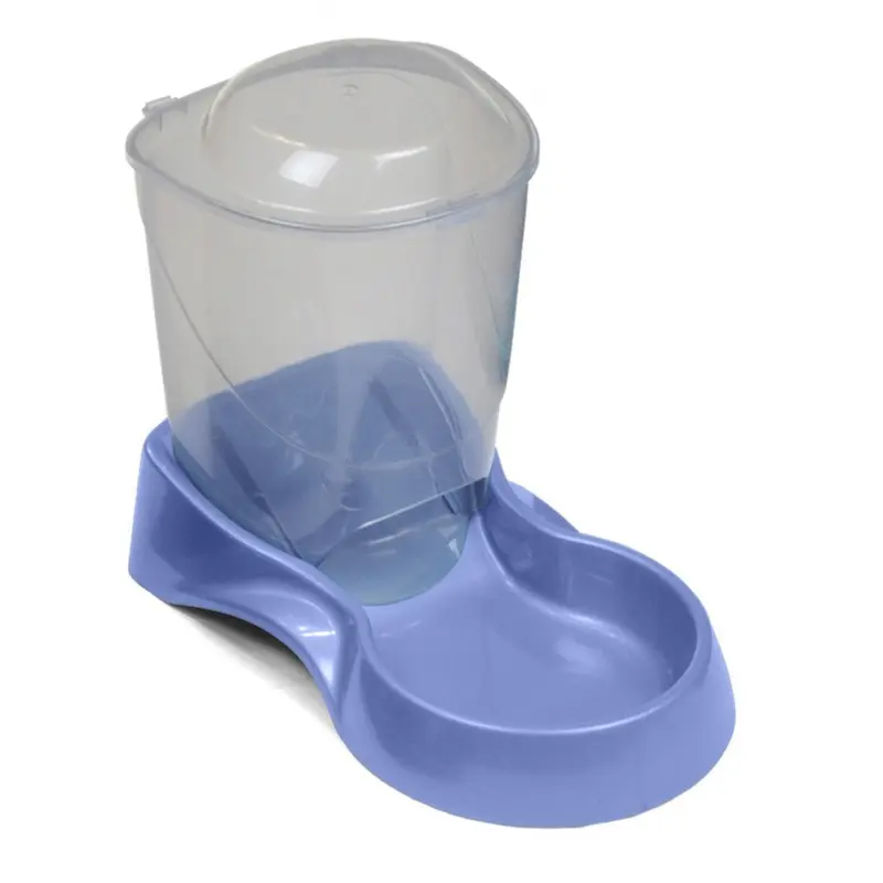 Van Ness Plastics Auto Pet Feeder Blue/Clear Small 3-lb