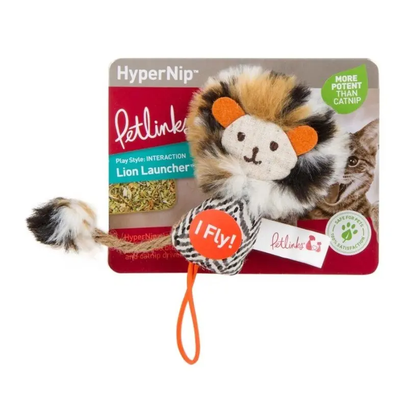Petlinks Safari HappyNip Lion Launcher Multicolor Catnip Toy
