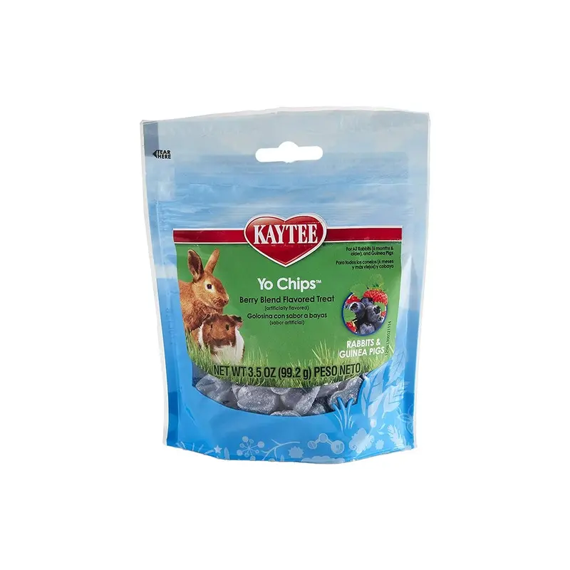 Kaytee Yo Chips Berry Blend Flavored Treat for Rabbits & Guinea Pigs 3.5-oz