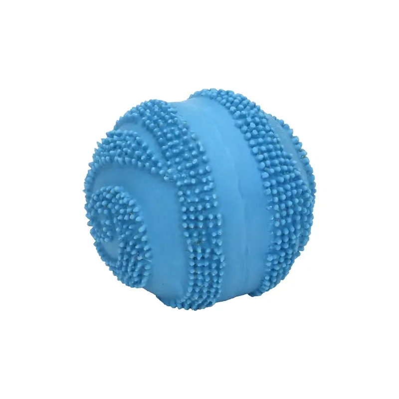 Coastal Rascals Latex Spiny Ball Dog Toy Blue Lagoon 2.5-in