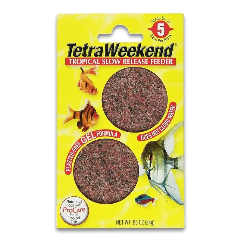 Tetra TetraWeekend Tropical Slow Release 5 Days Fish Feeder Food  0.85-oz 2 Count