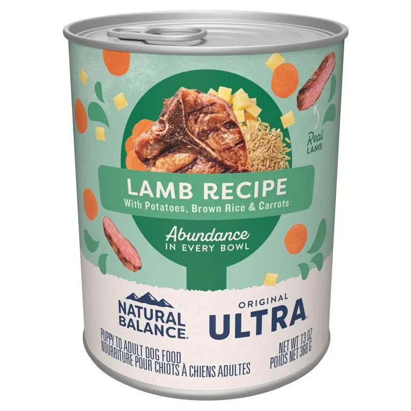 Natural Balance Pet Foods Original Ultra Abundance Canned Dog Food Lamb 13-oz