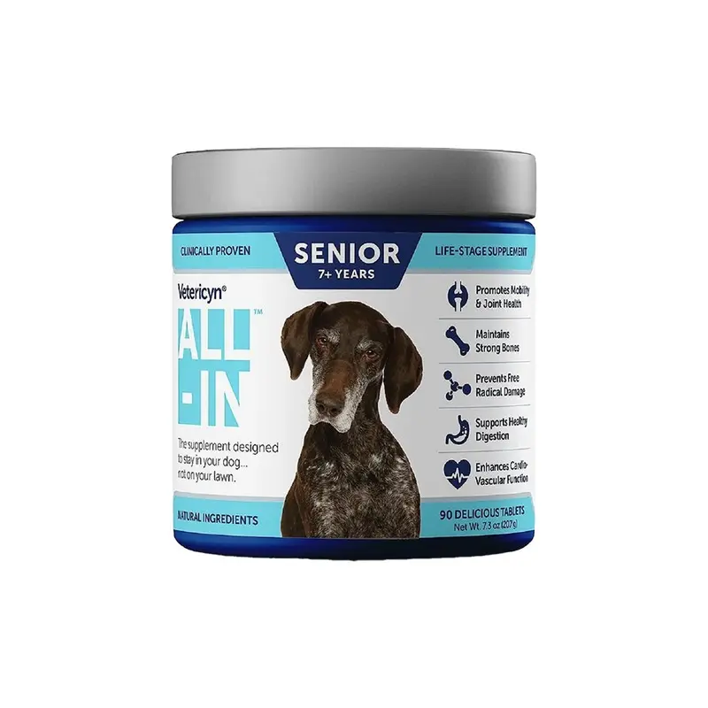 Vetericyn All-IN Senior Dog Supplement 90 Count 7.3-oz