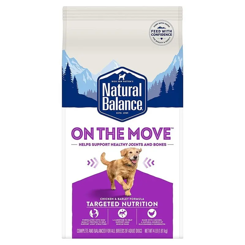 Natural Balance Pet Foods On The Move Dry Dog Food Chicken & Barley Formula 4-lb