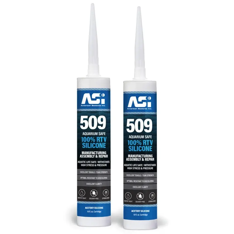 ASI Black Aquarium Silicone Sealant Cartridge 10.2-oz 2 Pack