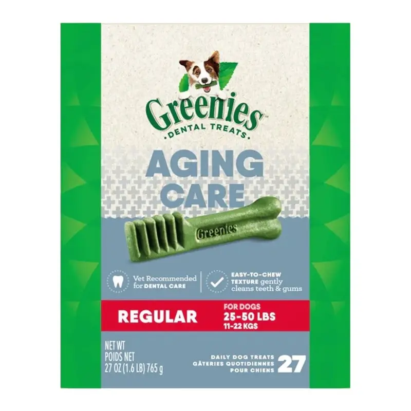 Greenies Aging Care Dental Dog Treats Regular 27-oz 27 Count