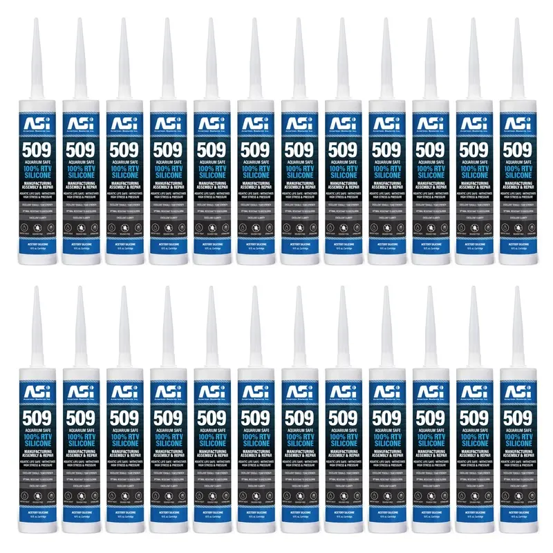ASI Black Aquarium Silicone Sealant Cartridge 10.2-oz 24 Pack