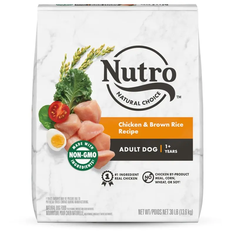 Nutro Natural Choice Chicken & Brown Rice Adult Dry Dog Food 30-lb