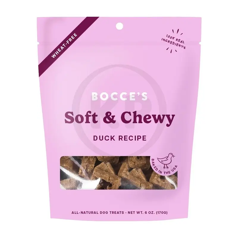 Bocce's Bakery Soft & Chewy Dog Treats Duck 6-oz