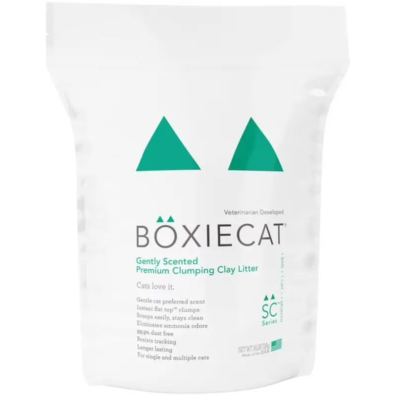 Boxiecat Gently Scented Premium Clumping Clay Cat Litter 16-lb