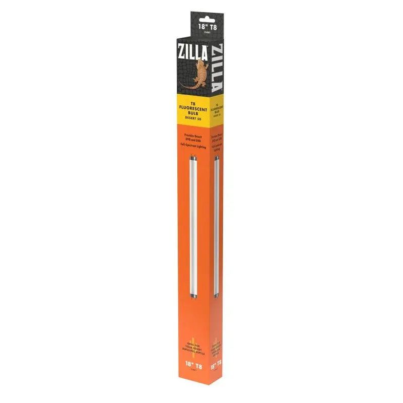 Zilla Desert Series 50 T8 Fluorescent Reptile UVB Bulb 15W