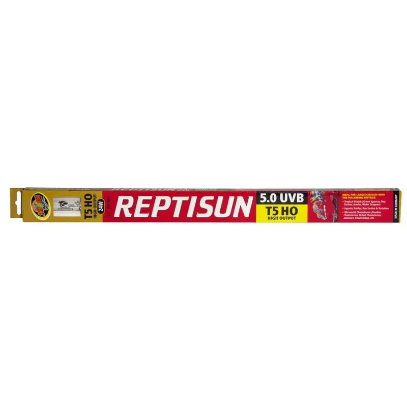 Zoo Med ReptiSun 5.0 UVB T5 High Output Linear Lamp White 24W 22-in