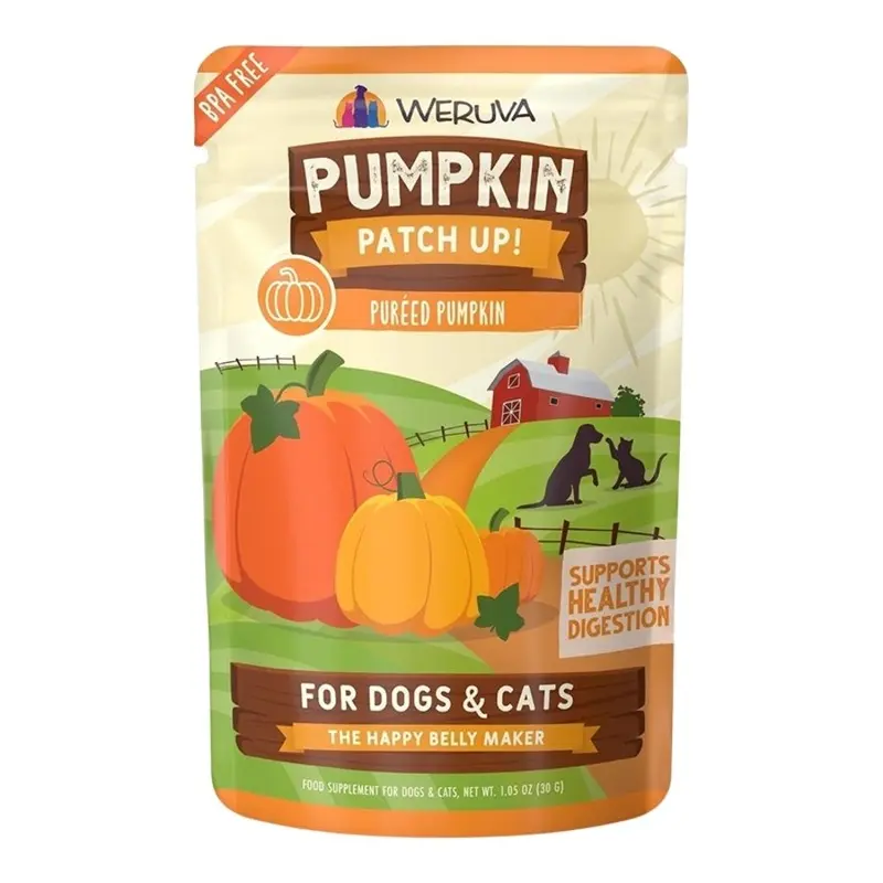 Weruva Pumpkin Patch Up! Food Supplement for Dogs & Cats Pured Pumpkin 1.05-oz