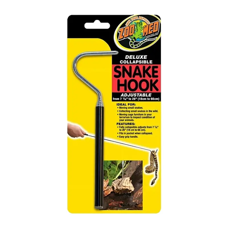 Zoo Med Deluxe Collapsible Snake Hook Black 7.25 in - 26 in
