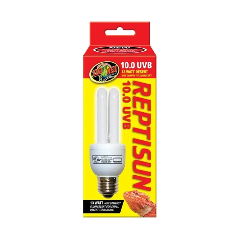 Zoo Med ReptiSun 10.0 UVB Desert Compact Fluorescent Lamp Mini White 13W