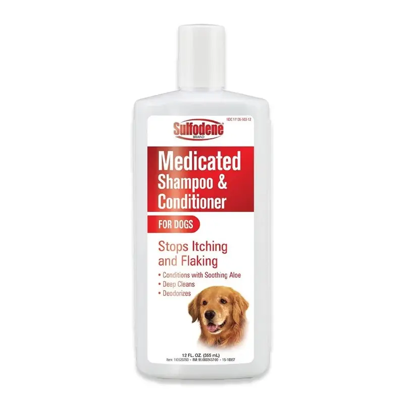 Sulfodene Medicated Shampoo & Conditioner for Dogs 12-oz